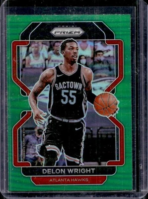 2021-22 Prizm Delon Wright Green #57 Hawks - Image 1 of 2