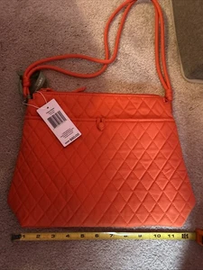 Bandolera Vera Bradley Mujer Algodón Premium Original Hipster, Naranja Koi Nueva con Etiquetas - Imagen 1 de 3