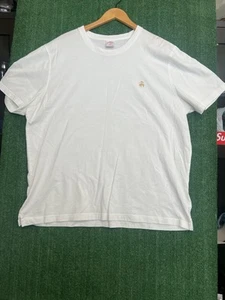 Brooks Brothers 1818 T-Shirt XXL White Gold Logo Short Sleeve Tee Mens 2XL N20 - Picture 1 of 7