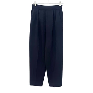  Pantalones de punto St John Collection by Marie gris talla 6 negros Santana tejido plisado - Imagen 1 de 7