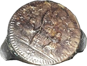 Antique Napoleonic Spain Copper Mikitary Button Rong - Picture 1 of 2
