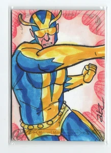 Marvel Masterpieces 2018 1/1 Sketch Card Adam & Bekah Cleveland - Picture 1 of 4