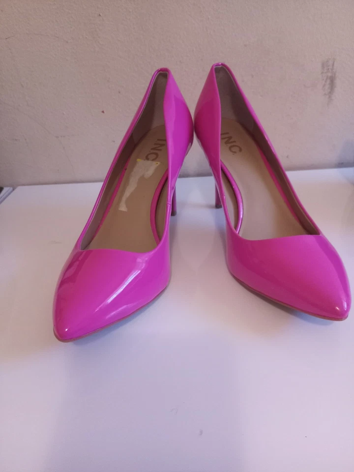 Zapatos de salón INC International Concepts para mujer 8 M Zitah cuero rosa aguja Foto 1 de 4