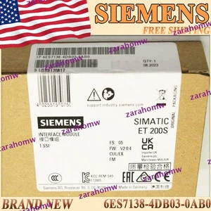 6ES7138-4DB03-0AB0 Nuevo Sellado de Fábrica Siemens Envío Gratis 6ES71384DB030AB0 - Imagen 1 de 11
