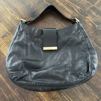 GUCCI Auth Black Guccissima Hobo Leather One Shoulder Bag Purse Large - Image 1 of 4