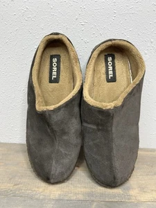 Sorel Slipper Booties Womens Sz 5 Lanner Ridge II Suede Leather Slip On Lounge - Picture 1 of 5