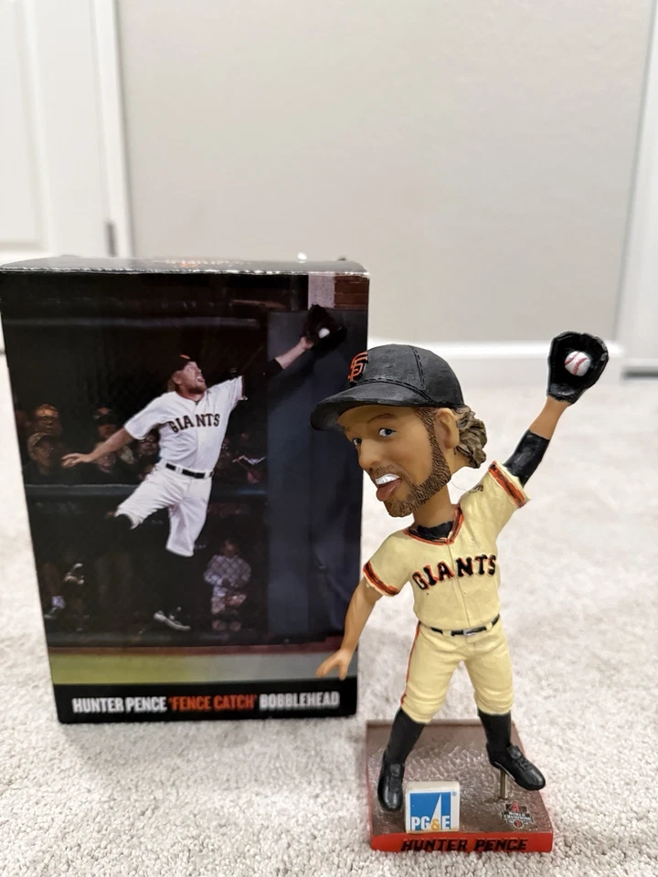 Hunter Pence Fence Catch Bobblehead San Francisco Giants World Series Champions - Image 1 of 1