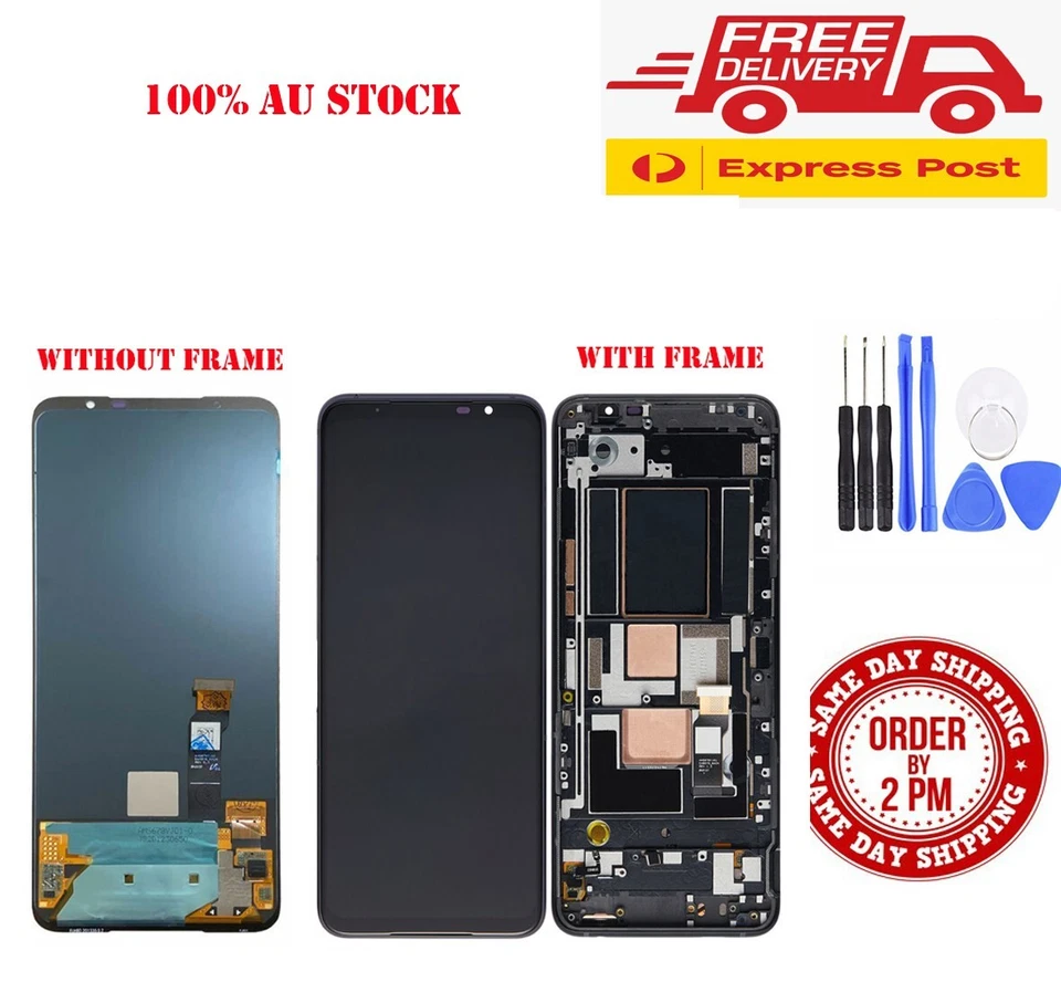 ASUS ROG Phone 5 PRO/5S/5S PRO LCD AMOLED DISPLAY+TOUCH SCREEN DIGITIZER FRAME - Image 1 of 2
