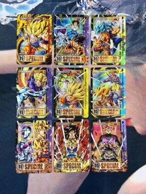 9×Dragon Ball Doujin Card Super Saiyan 1 Goddess Stroy Waifu Custom Holo Foil - Image 1 of 2