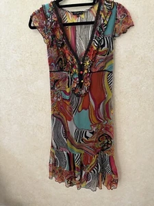 ETRO Paisley Print Dress Size 44 - Picture 1 of 4