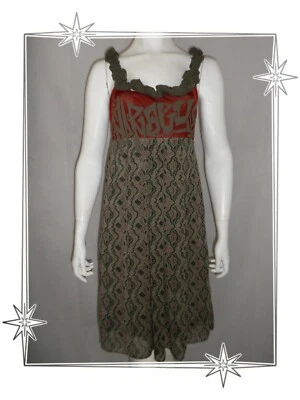 A  -  Robe Fantaisie Fluide Beige Rouille  Cop Copine Modèle Japet Taille 1 - Photo 1/4