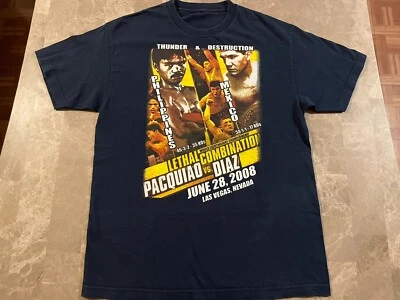Camiseta Manny Pacquiao vs David Díaz Combinación Letal 28/06/08 Talla Mediana Foto 1 de 4
