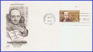 USA5 #3221 U/A ARTCRAFT FDC PB Stephen Vincent Benet - Foto 1 di 1