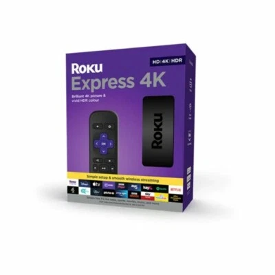Roku Express  4K Media Streamer Black-UK - Image 1 of 4