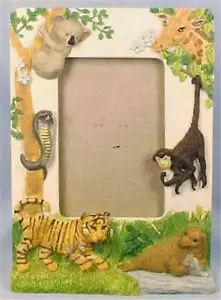 Wild Animals Picture Frame Childs Room Koala Bear Cobra Monkey Tiger Seal - Picture 1 of 6