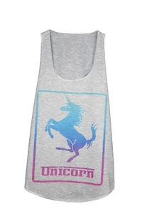 DEBARDEUR FEMME IMPRIME LICORNE - UNICORN - DETOURNEMENT FERRARI  - Imagen 1 de 1