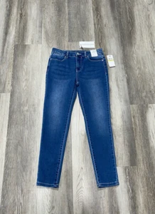 Calvin Klein Jeans size 14 girl mid-rise skinny blue jeans NEW - Picture 1 of 12