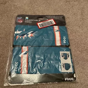 NFL Miami Dolphins Gesichtsmaske 2er-Pack Erwachsene NEU!!! - Bild 1 von 1