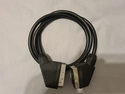 SCART TO SCART CABLE/LEAD 1M - 20 PIN FULLY CONNECTED RGB SKY TV DVD - Image 1 of 2