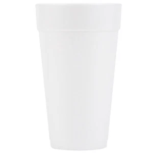 DART Insulated Foam Drinking Cups, White, 20 Oz, White, Pack of 500 - Picture 1 of 1