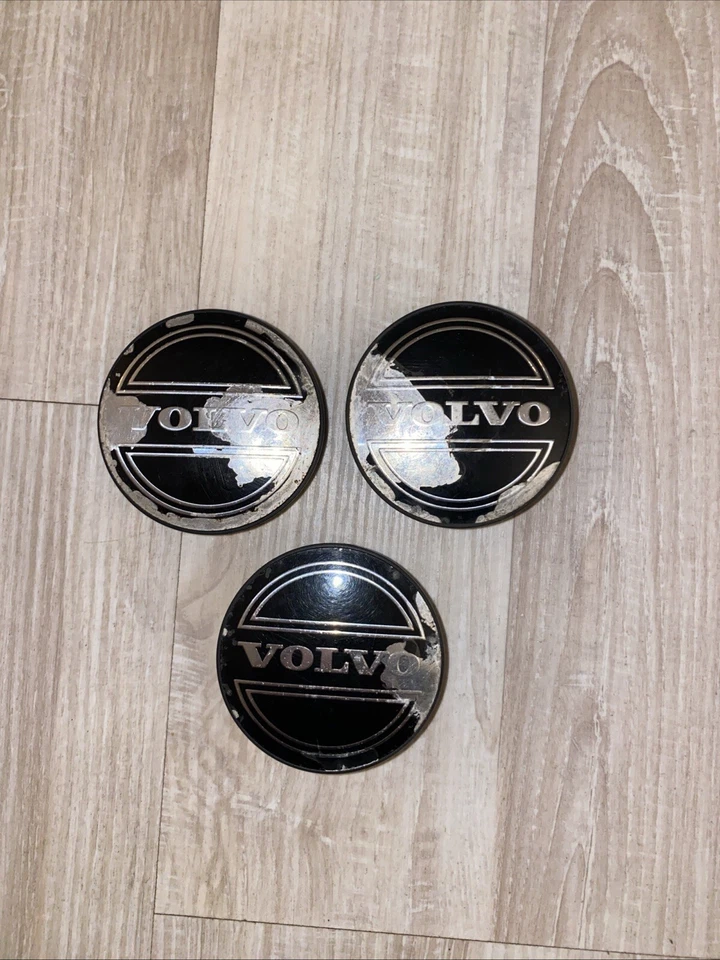 Set Of 3 2000-2004 Volvo S40 V40 Center Cap Covers p/n 306300 85  30630085 - Image 1 of 4