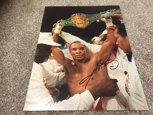 Sugar Ray Leonard Hand Signed 16x12 Boxing Photo. Rare Autographed Image. COA - Picture 1 of 1