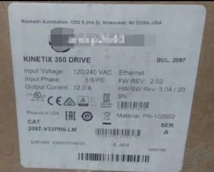 BRAND NEW AB 2097-V33PR6-LM Series A Kinetix 350 Single Axis Servo Drive US - Picture 1 of 2
