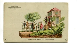 Vintage Worlds Fair Postcard HUDSON FULTON CELEBRATION 1909 Constitution Float - Picture 1 of 2