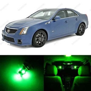 10 x Green LED Interior Light Package For 2003 - 2007 Cadillac CTS CTS-V + TOOL - Bild 1 von 7