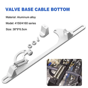 Black Aluminum Throttle Cable Carburetor Bracket For 4150 4160 Carb 307 350 SBC - Picture 1 of 15
