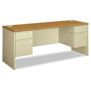 HON 38854CL 38000 Series 72" x 24" x 29.5" Kneespace Credenza - HarvestPutty New - Picture 1 of 2