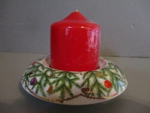 Arzberg Weihnachtsset Leuchter + Kerze, Tischlicht, 12,5 cm, neuwertig - Bild 1 von 6