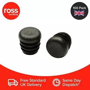 100 x 7/8" Inch Chair Feet - Tube Bungs Protective Cover Flush Push-In Caps UK - Picture 1 of 2