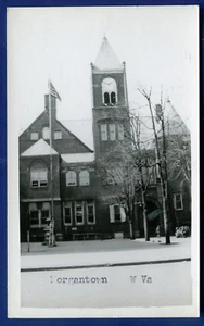 Morgantown West Virginia wv County Court House real photo postcard RPPC - Picture 1 of 2