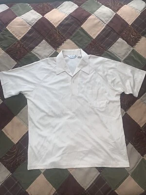 Винтажная желтовато-коричневая диско-рубашка Lilly Dache размер XL - Изображение 1 из 4