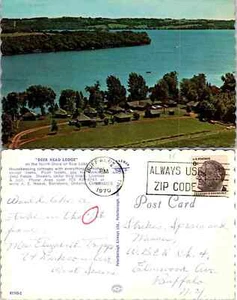 Postal de colección - Deer Head Lodge, North Shore Rice Lake - Bailieboro, Ontario - Imagen 1 de 1