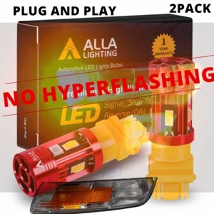 LED Amber CANBus Front Turn Signal Light Bulbs For 95-97 Mercury Grand Marquis - Picture 1 of 5