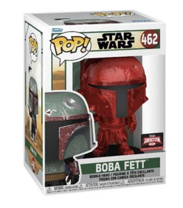 Funko Pop Rot Chrom BOBA FETT • STAR WARS Mandalorian Target Con 2022 exklusiv - Bild 1 von 2