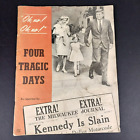Vintage Mke Journal Magazine - The Four Tragic Days John F Kennedy Assassination