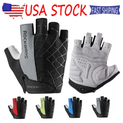 Fingerless Gloves for Men Gloves Lightweight Breathable Sport Gloves for Cycling - Image 1 of 4
