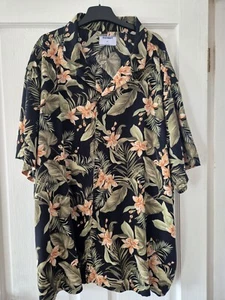 Old Navy Red Floral Pattern Hawaiian Shirt Size XX Large - Picture 1 of 3