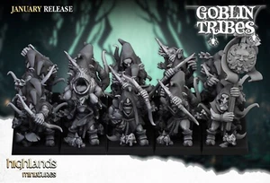 20 Swamp Goblin with Bows - Highlands Miniatures 28mm - Picture 1 of 3