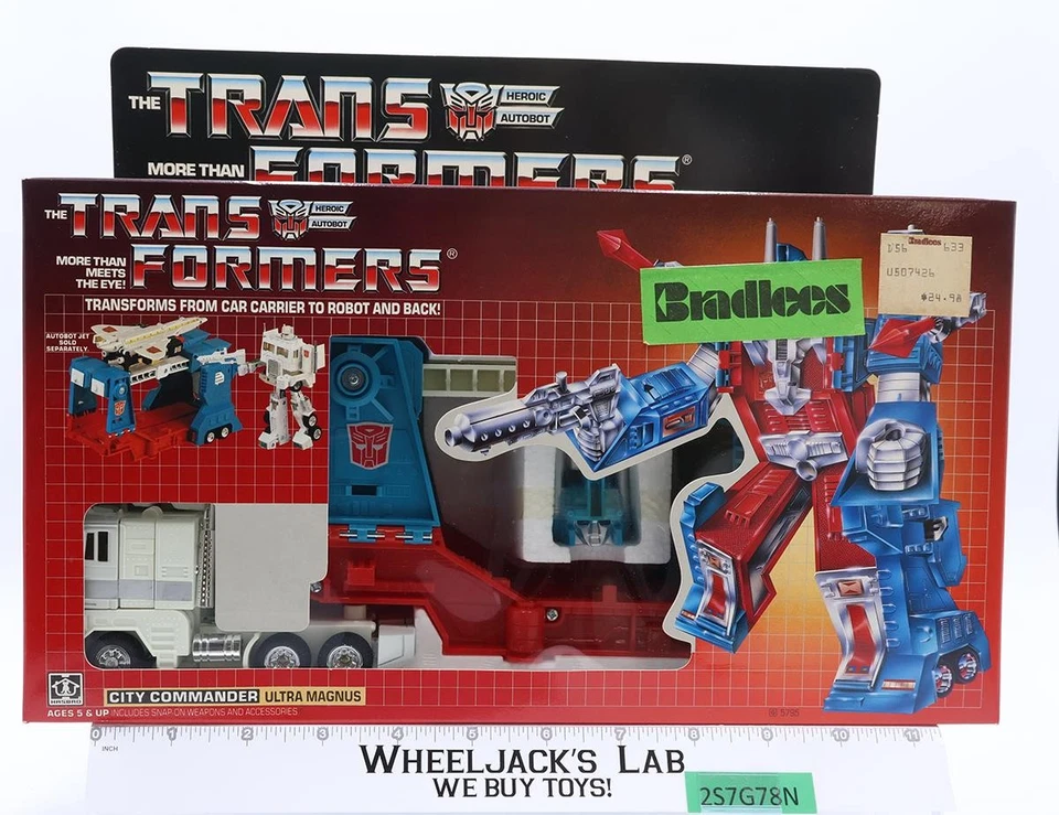 Figura de acción Hasbro Ultra Magnus G1 Transformers 1986 sin usar, en caja sellada con cinta Foto 1 de 4