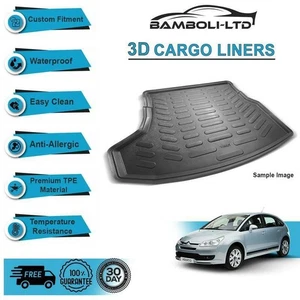 3D CARGO LINER BOOT LINER REAR TRUNK MAT FOR CITROEN C4 2005-2010 - Picture 1 of 4
