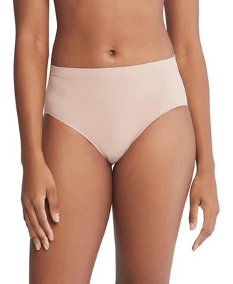 Calvin Klein Seamless Bonded Flex High Rise Brief Panty Women's US Size S Beige - Image 1 of 4