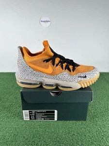 DS Nike Lebron 16 Low Atmos Safari Size 10.5 Authentic Rare VTG CD9471-800 2019 - Picture 1 of 7