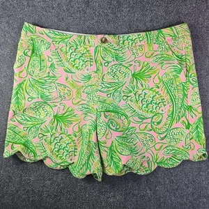 Lilly Pulitzer Darci Shorts Strick Mandevilla Baby Flossen und Flipper Damengröße 16 - Bild 1 von 7