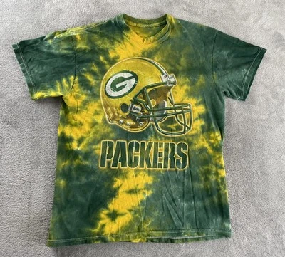 Camiseta Green Bay Packers NFL Fútbol Tie Dye Adulto Pequeña Sin Etiqueta De Colección Usada Foto 1 de 4