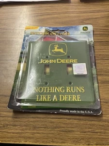 Man Cave John Deere Dual Light Switch Plate Cover New Nothing Runs Like Barn - Picture 1 of 1