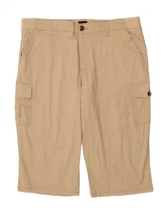 LEE Womens Cargo Shorts US 18 2XL W38  Beige Cotton CM55 - Picture 1 of 3